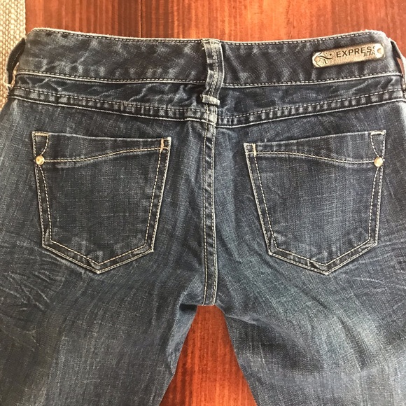 Express Barely Boot Lowrise Jeans - Picture 4 of 5